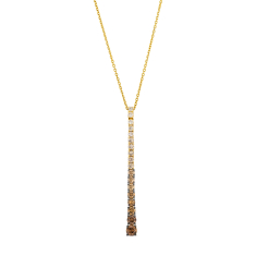 Le Vian® Desert Diamonds 1 1/4ctw Chocolate Ombré Diamonds® 14k Honey Gold® Pendant Necklace 1