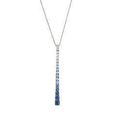 Le Vian® Denim Ombré® Sapphire 14k Vanilla Gold® Drop Pendant Necklace 1