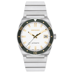 Movado Heritage Ondoplan Powder White Dial Stainless Steel Watch 39mm - 3650243 1