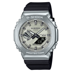 Casio G-Shock GA-2100 Series Analog-Digital Light Yellow Dial Black Resin Watch 49.3mm - GBM2100A-8B 1