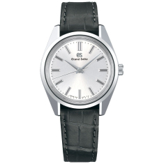 Previously Owned Grand Seiko Heritage Manual Grey Leather Strap Watch 36.5mm - SBGW291 1