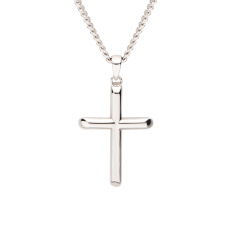 INOX Sterling Silver Classica Cross Pendant Necklace 1