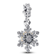 Pandora Opalescent Snowflake Double Dangle Charm 1