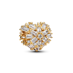 Pandora Sparkling Heart Gold-Plated Charm 1