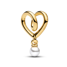 Pandora Wrapped Heart Gold-Plated Charm 1