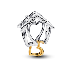 Pandora Home & Heart Two-Tone Charm 1
