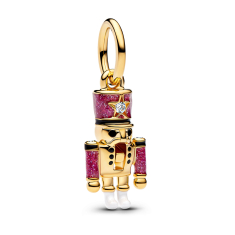 Pandora Moveable Nutcracker Gold-Plated Dangle Charm 1