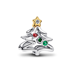 Pandora Christmas Tree Two-Tone Charm 1