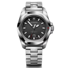 Victorinox I.N.O.X Quartz Black Dial Stainless Steel Watch 41mm - 242030 1