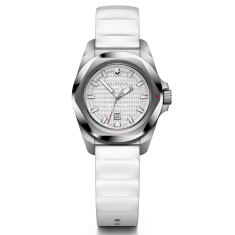 Victorinox I.N.O.X Small Automatic White Dial White Rubber Strap Watch 32mm - 242027 1