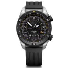 Victorinox Air Pro Automatic Black Dial Black Rubber Strap Watch 43mm - 242005 1
