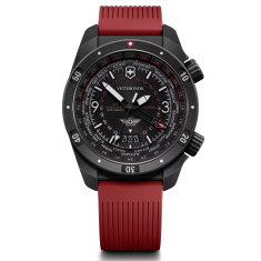 Victorinox Air Pro Automatic Black Dial Red Rubber Strap Watch 43mm - 242006 1