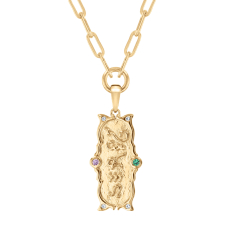 Wicked Elphaba Created Mixed Gemstone Gold Vermeil Reversible Necklace 1