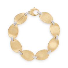 Marco Bicego 18k Yellow Gold Bracelet with Diamond Accents - Lunaria Collection 1