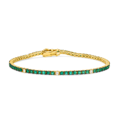 Le Vian® Costa Smeralda Emeralds™ 1/4ctw Nude Diamonds™ 14k Honey Gold™ Bracelet 1
