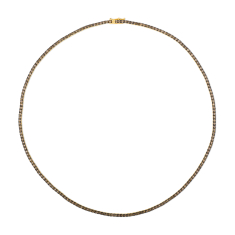 Le Vian® Desert Diamonds 5ctw Chocolate Ombré Diamonds® 14k Honey Gold® Tennis Necklace 1