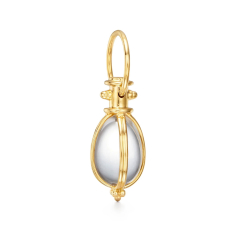 Temple St. Clair 18k Yellow Gold Small Original Rock Crystal Amulet 1