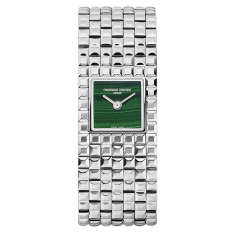 Frederique Constant Classics Manchette Square Malachite Green Dial Stainless Steel Watch 25.7mm - FC-200MA1MC6B 1