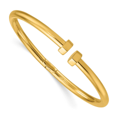 14k Yellow Gold Hinged Cuff Bracelet 1