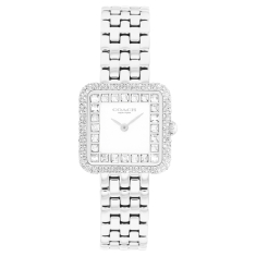 COACH Cass Crystal Accent Stainless Steel Bracelet Watch 24mm - 14504558 1