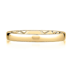 A.JAFFE Quilts® 2.5mm 14k Yellow Gold Wedding Band - Size 6 1