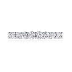 A.JAFFE Statement Quilts® 7/8ctw Diamond 14k White Gold Wedding Band - Size 6 1