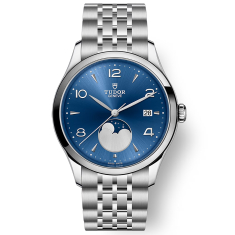 1926 Luna Blue Dial Moon Phase Indicator Stainless Steel Watch 39mm - M91560-0002 1