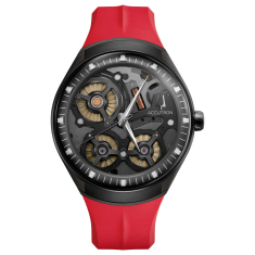 Accutron Electrostatic DNA Red Rubber Strap Watch 45mm - 2ES8A003A 1
