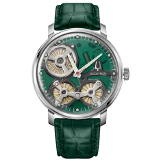 Accutron Electrostatic Spaceview 2020 Green Leather Strap Watch 43.5mm - 2ES6A005A 1