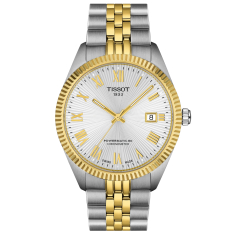 Tissot Ballade PW80 COSC Guilloche Silver-Tone Dial Two-Tone Stainless Steel Watch 39mm - T1564082203300 1