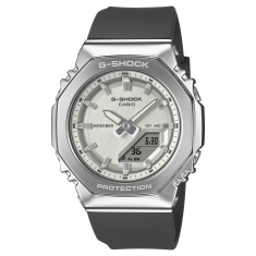 Casio G-Shock Analog-Digital Silver-Tone Dial Black Resin Strap Watch - GMS2110-1A7 1