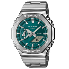 Casio G-Shock G-Steel GM2110D Analog-Digital Green Dial Stainless Steel Watch 43mm - GM2110D-3A1 1