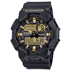 Men's Casio G-Shock Analog-Digital Black and Gold Resin Watch 55.1mm - GA010GB-1A9 1