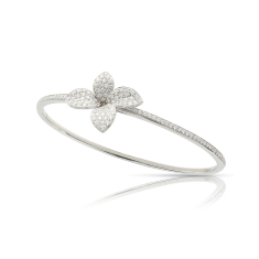 Pasquale Bruni Petit Garden Bracelet in 18k White Gold with Diamonds, Medium Flower 1