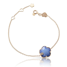 Pasquale Bruni Petit Joli Bracelet in 18k Rose Gold with Blue Moon, White and Champagne Diamonds 1