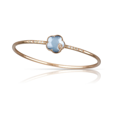 Pasquale Bruni Petit Joli Lunaire Bracelet in 18k Rose Gold with Lunar Night Blue Gem, White and Champagne Diamonds 1