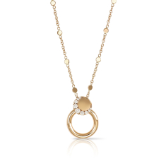 Pasquale Bruni Luce Necklace in 18k Rose Gold with Diamonds 1