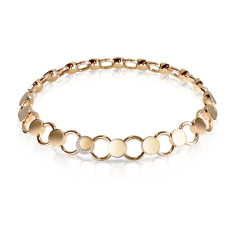Pasquale Bruni Luce Medium Link Chain Collier in 18k Rose Gold with Diamonds 1