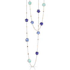 Pasquale Bruni Petit Joli In The Blue Sautoir Necklace in 18k Rose Gold 1
