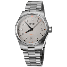 Oris ProPilot Date Grey Dial Stainless Steel Watch 41mm - 733 7805 4163 8 20 04LC 1