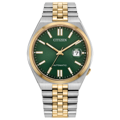 Citizen TSUYOSA 60 Automatic Green Dial Two-Tone Stainless Steel Watch 40mm - NK0024-54X 1