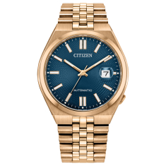 Citizen TSUYOSA 60 Automatic Blue Dial Rose Gold-Tone Watch 40mm - NK0023-57L 1