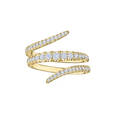 Kwiat Vine 1/2ctw Diamond 18k Yellow Gold Wrap Ring 1