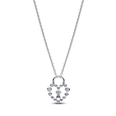 Pandora Sparkling Heart Padlock Pendant Necklace 1