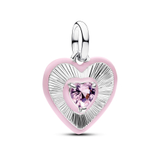 Pandora ME Radiating Pink Heart Medallion 1