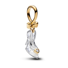 Pandora - Disney, Princess Cinderella Shoe Two-Tone Dangle Charm 1