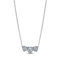 Pandora Halo Heart Trilogy Collier Necklace 1