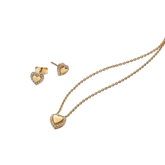 Final Sale - Pandora Golden Heart Halo Jewelry Gift Set 1