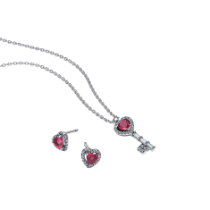 Final Sale - Pandora Elevated Heart Key Jewelry Gift Set 1