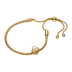 Final Sale - Pandora Golden Padlock Bracelet Gift Set 1